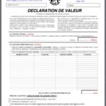 déclaration de valeur déménageur declaration de valeur